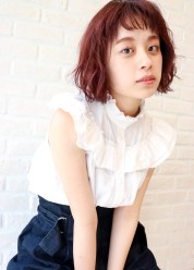 Aラインの外国キッズ風パーマ